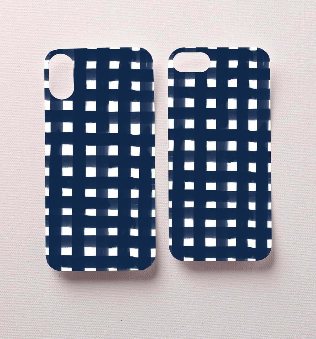 Blue Gingham Interchangeable Design