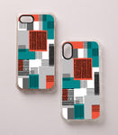 Teal/Orange Squares Interchangeable Design